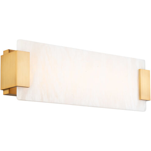 Quarry LED 18 inch Aged Brass Bath Vanity & Wall Light in 18in.