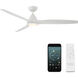 Skylark 62 inch Matte White Downrod Ceiling Fan