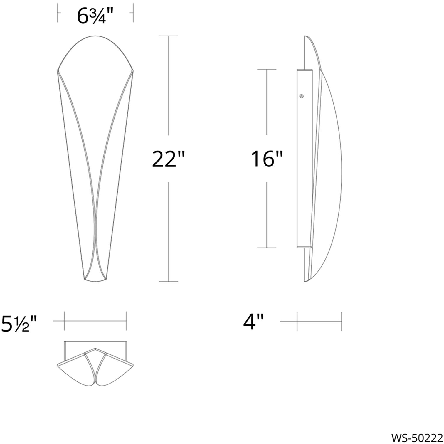 Fleur 2 Light 4 inch Bronze Gold Leaf ADA Wall Sconce Wall Light