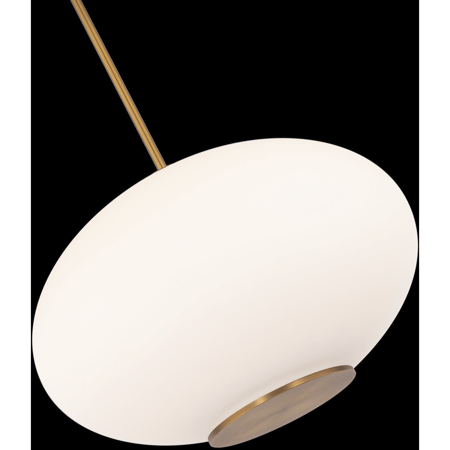 Illusion 1 Light 16 inch Aged Brass Pendant Ceiling Light in 3000K