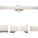 Loft LED 24 inch Brushed Nickel Bath Vanity & Wall Light in 3500K, 24in.