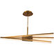 Minx LED 48 inch Aged Brass Pendant Ceiling Light in 3 
