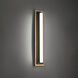 Lyrikal 1 Light Black with Aged Brass ADA Wall Sconce Wall Light in 2700K