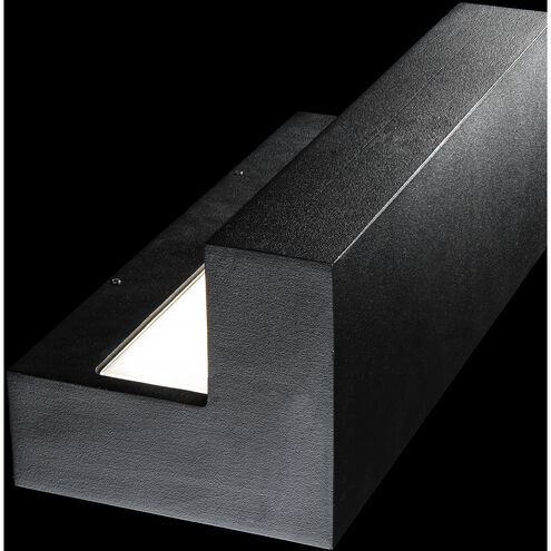 Bantam LED 4 inch Black ADA Wall Sconce Wall Light in 3000K