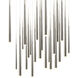 Cascade 25 Light 28 inch Polished Nickel Multi-Light Pendant Ceiling Light
