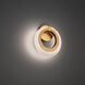 Serenity 1 Light 3 inch Aged Brass ADA Wall Sconce Wall Light