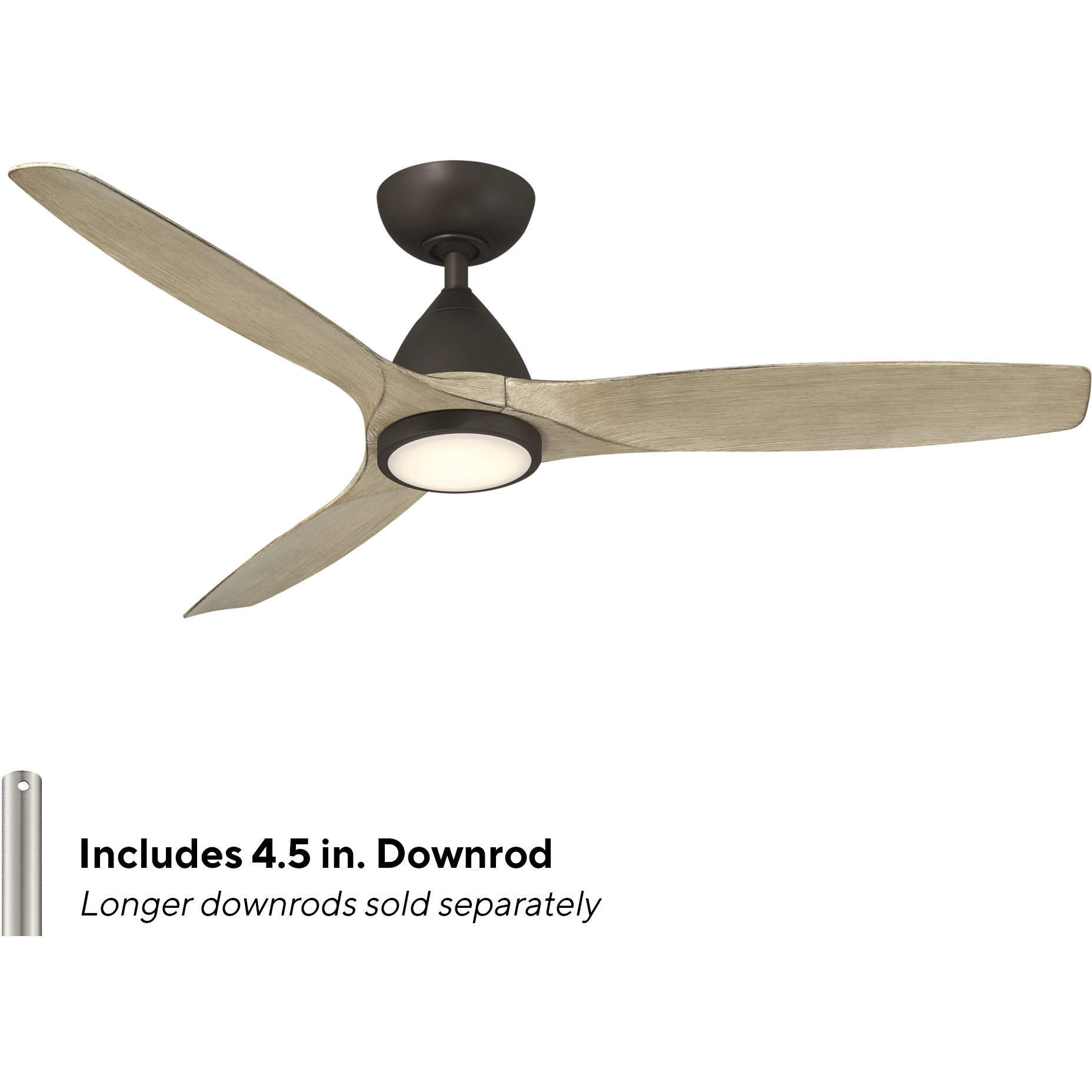 Skylark 54 inch Bronze White Oak with White Oak Blades Ceiling Fan