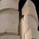 Formation LED 24 inch Beige Travertine and Black Outdoor Wall Light