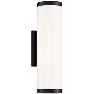 Lithium LED 16 inch Black Outdoor Wall Light in 4000K, 16in.