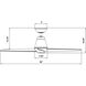 Slim 52 inch Matte White Downrod Ceiling Fan in 2700K