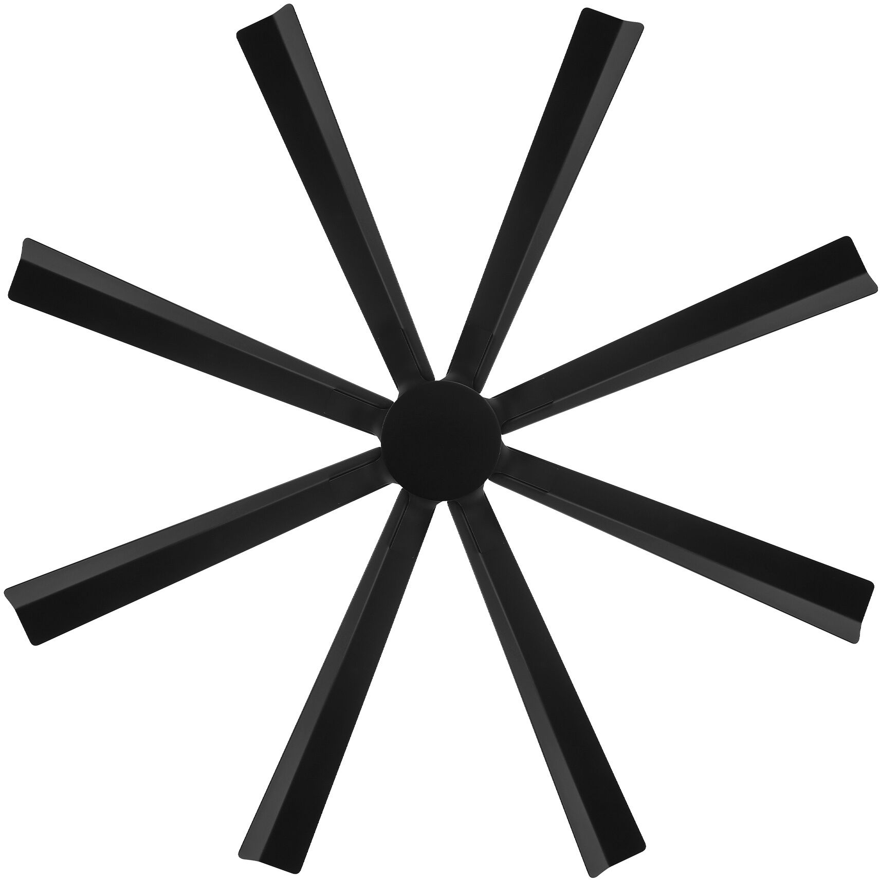 Size Matters 65 inch Matte Black Downrod Ceiling Fan