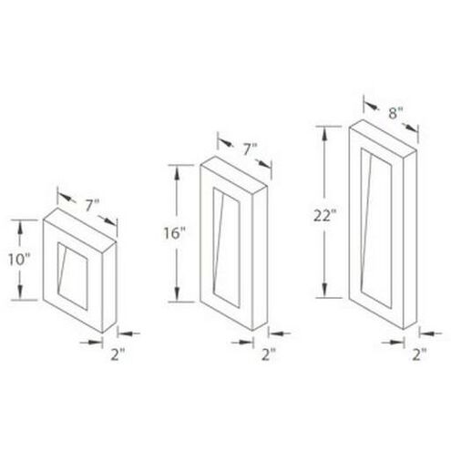 Urban LED 10 inch Bronze Outdoor Wall Light in 10in.
