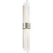 Luzerne 2 Light 4 inch Brushed Nickel Bath Vanity & Wall Light