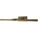 Inlet Indoor Wall Lighting in 3500K, Aged Brass