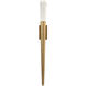 Scepter LED 4 inch Aged Brass ADA Wall Sconce Wall Light