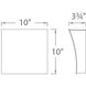Slide LED 4 inch Brushed Aluminum ADA Wall Sconce Wall Light in 3000K