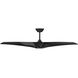 Zephyr 62 inch Matte Black Downrod Ceiling Fan