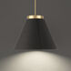 Bentley 1 Light 24.13 inch Black Aged Brass Pendant Ceiling Light