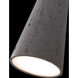 Pompeii LED 6 inch Basalt Stone and Black Mini-Pendant Ceiling Light in 3500K, Bassalt Stone and Black