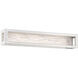 Shock Waves LED 27 inch Brushed Nickel Bath Vanity & Wall Light in 27in.