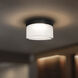 Tuck III LED 5.38 inch Black Outdoor Flush Mount