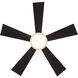 Wynd 42 inch Matte Black Downrod Ceiling Fan in 2700K