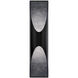 Kastlerock LED 24 inch Basalt Stone and Black Outdoor Wall Light