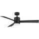 Axis 52 inch Matte Black Downrod Ceiling Fan in 3500K