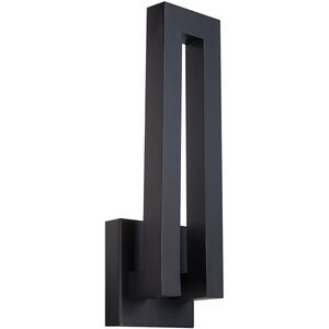 Modern Forms Forq LED 18 inch Black Outdoor Wall Light in 18in. WS-W1718-BK - Open Box