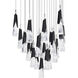 Kilt 25 Light 28 inch Black Multi-Light Pendant Ceiling Light