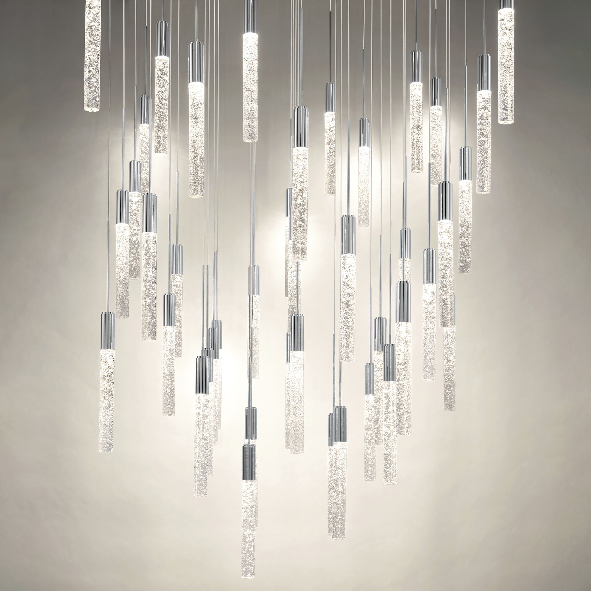 Magic 41 Light 36 inch Polished Nickel Multi-Light Pendant Ceiling Light