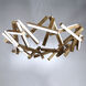 Chaos LED 61 inch Aged Brass Chandelier Ceiling Light in 61in., 31