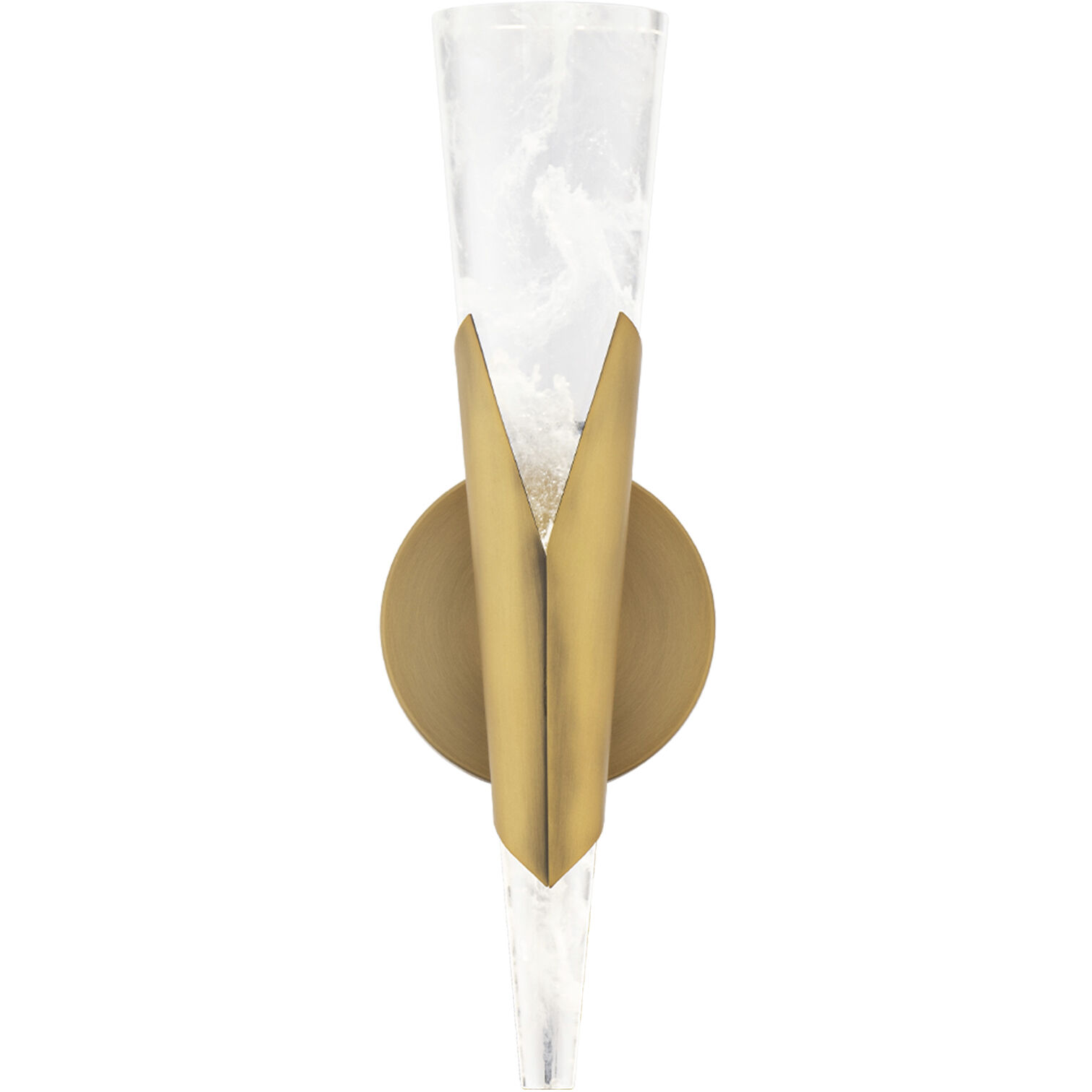 Kilt Wall Sconce Wall Light in 3000K, Aged Brass