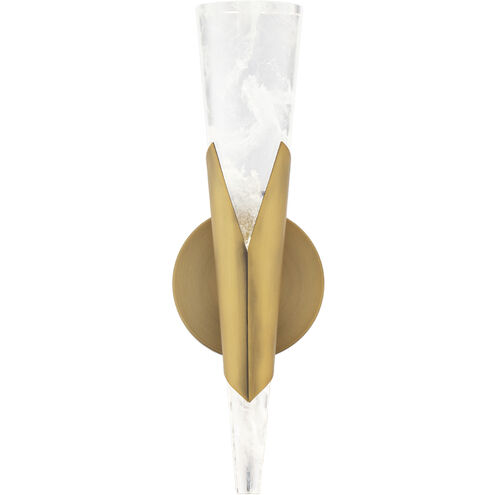 Kilt Wall Sconce Wall Light in 3000K, Aged Brass