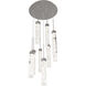 Minx 9 Light 17 inch Antique Nickel Multi-Light Pendant Ceiling Light