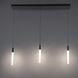 Magic LED 5.5 inch Black Multi-Light Pendant Ceiling Light in 3, Linear