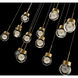 Double Bubble 14 Light 10 inch Aged Brass Multi-Light Pendant Ceiling Light