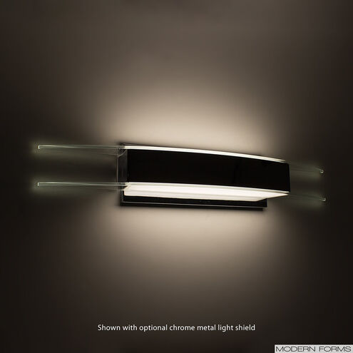 Arc LED 38 inch Chrome Bath Vanity & Wall Light in 38in.