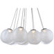 Cosmic 12 Light 36 inch Black Multi-Light Pendant Ceiling Light
