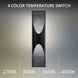 Kastlerock LED 24 inch Basalt Stone and Black Outdoor Wall Light