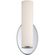 Loft LED 3 inch Chrome ADA Wall Sconce Wall Light in 3500K, 11in.
