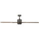 Renegade 52 inch Oil Rubbed Bronze and Barn Wood with Barn Wood Blades Downrod Ceiling Fan in 3000K, Oil Rubbed Bronze Barn Wood, Smart Ceiling Fan