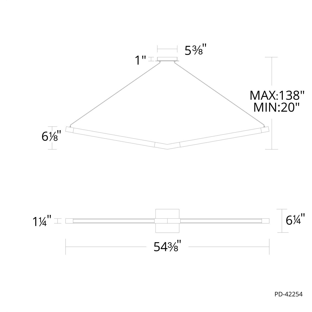 Bough Linear Pendant Ceiling Light