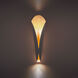 Fleur LED 4 inch Bronze and Gold Leaf ADA Wall Sconce Wall Light