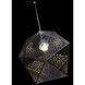 Riddle LED 12 inch Black Pendant Ceiling Light in 12in.