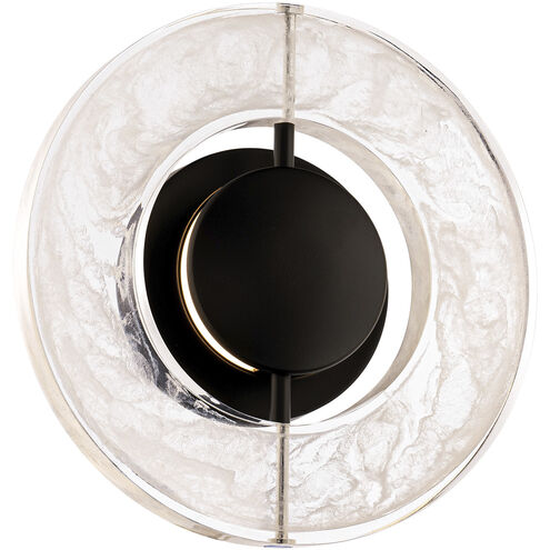 Cymbal 1 Light Black ADA Wall Sconce Wall Light