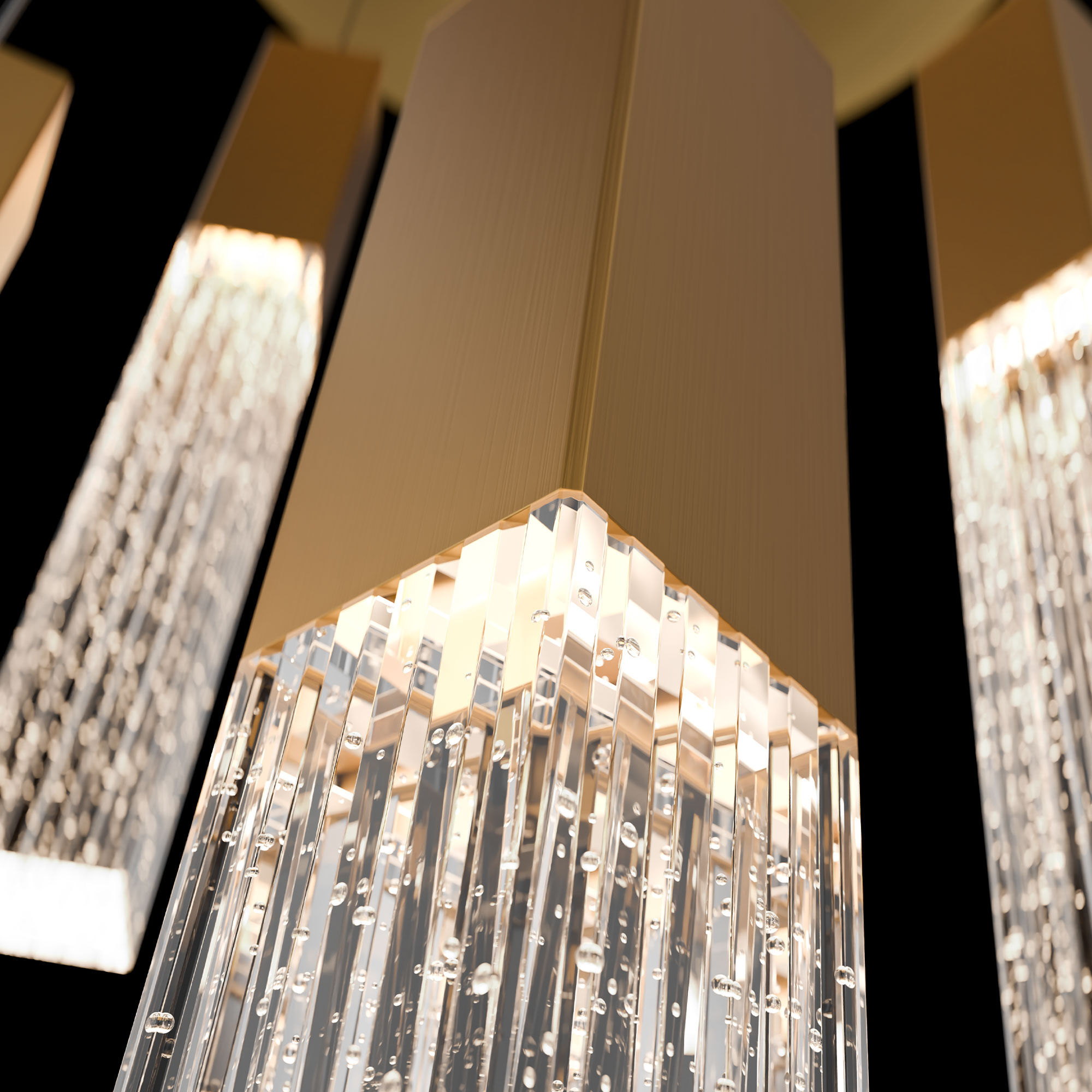 Cinema LED 17 inch Aged Brass Indoor Hanging Lighting Ceiling Light