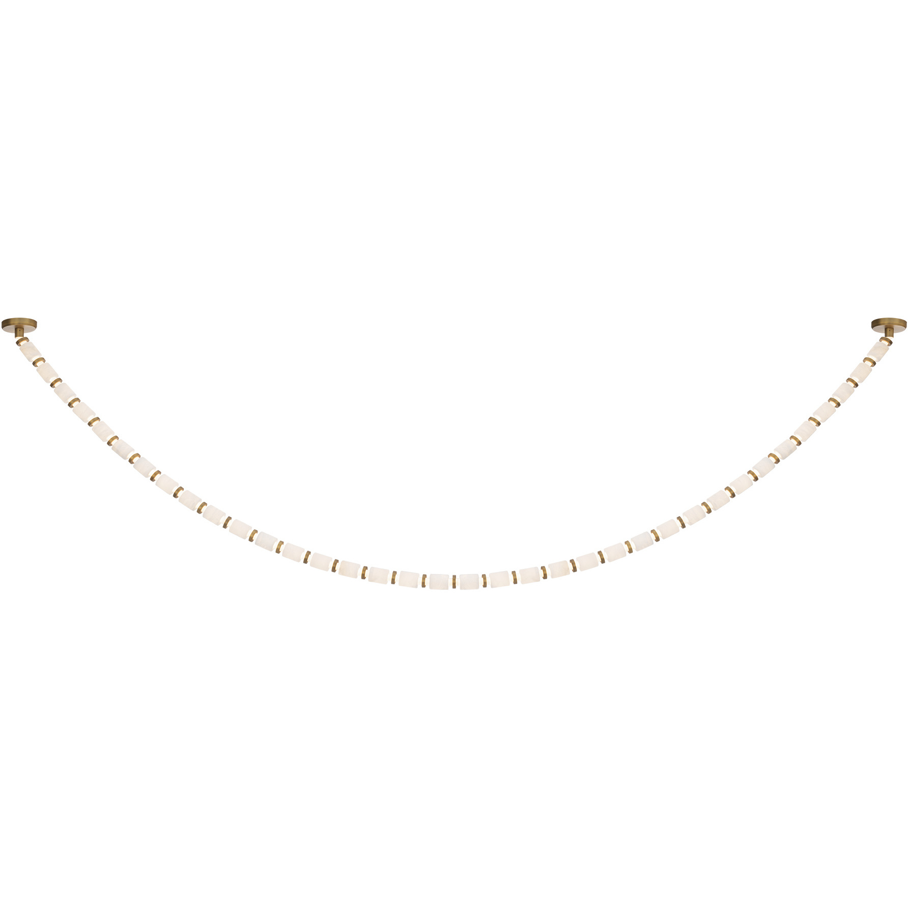 Entice 36 Light 2 inch Aged Brass Pendant Ceiling Light in 2700K