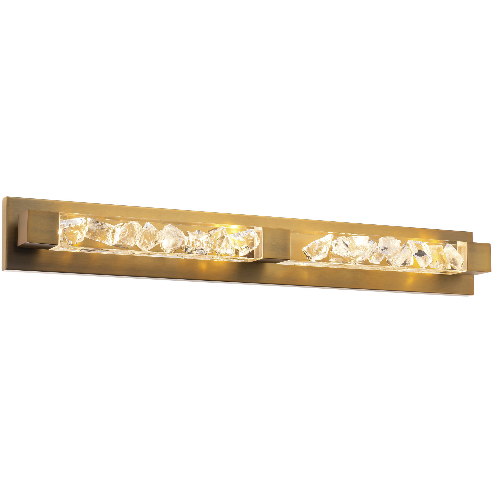 Terra 2 Light 34 inch Aged Brass Vanity Bath Light Wall Light