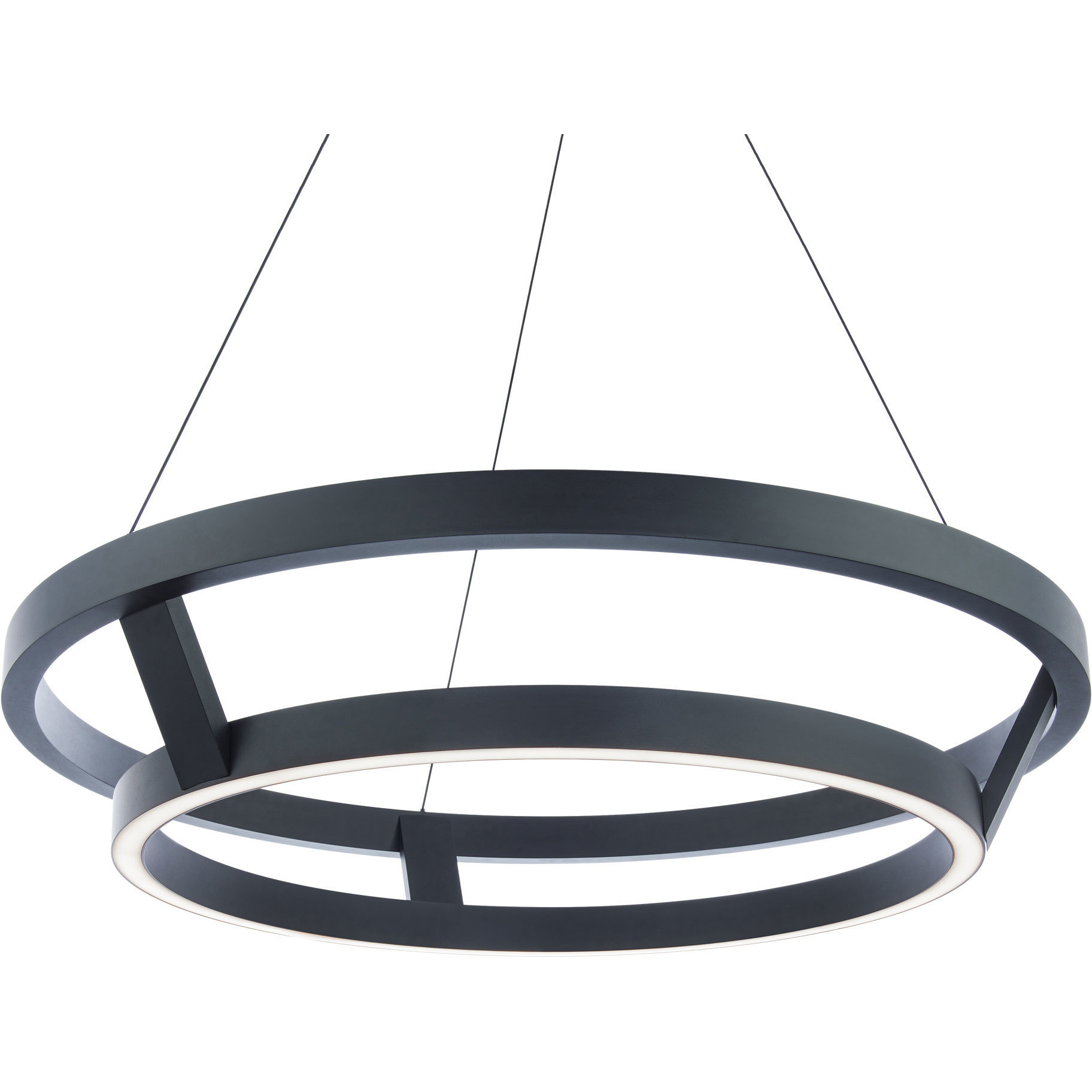 Imperial 1 Light 42 inch Black Chandelier Ceiling Light